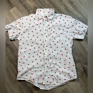The Rail Men’s Dice Print Short Sleeve Button-Up Shirt – Size M